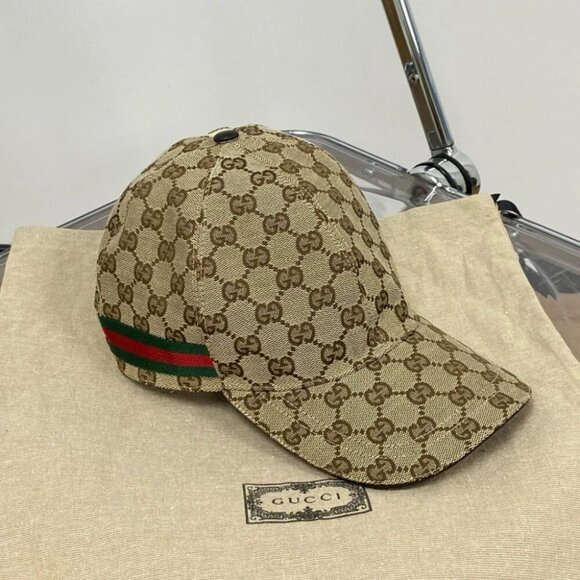 Gucci GG Monogram Canvas Baseball Hat Unisex Baseball Cap - Picture 3 of 6